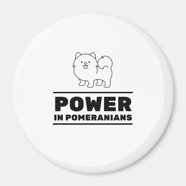 Imán Poder en los pomeranianos (Frente)