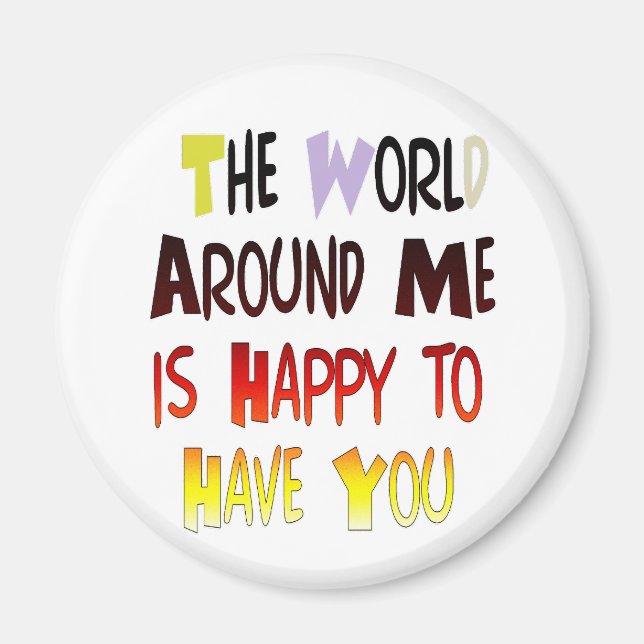 Imán Poderoso mensaje de bienvenida: Una cita motivacio (Frente)