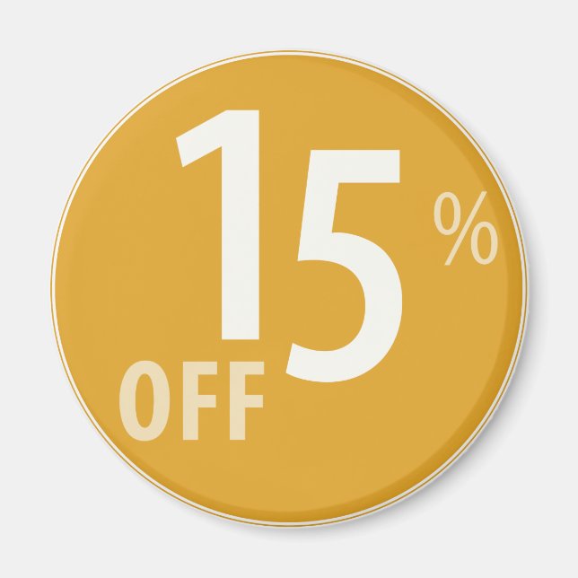 Imán Poderoso Rótulo 15% OFF SALE - imanes (Frente)