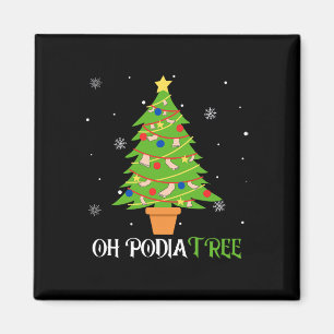 Imán Podiatía navidad árbol podiatrista medicina de pie
