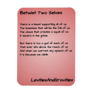 Imán Poem Kitchen Magnet - Betwixt Two Selves