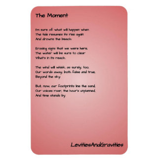 Imán Poem Kitchen Magnet - El momento