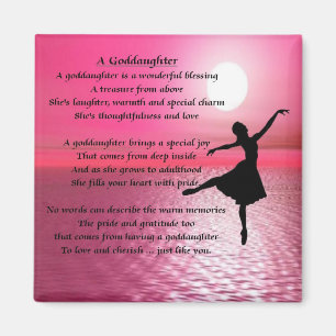 Imán Poema de Ballerina Sunset Godgirl