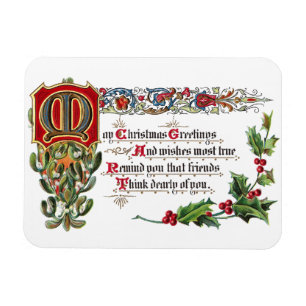 Imán Poema de navidades para amigos