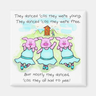 Imán Poema del cerdo del baile