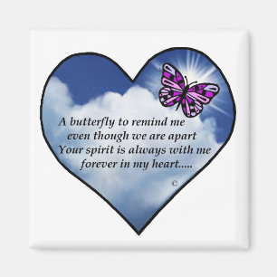 Imán Poema del corazón de mariposa
