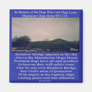 Imán Poema del puente del arco iris de Manchester del