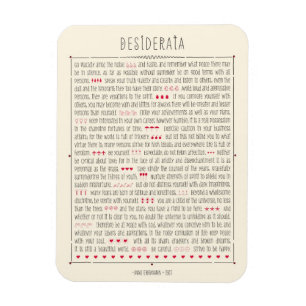 Imán Poema Inspirador de Desiderata