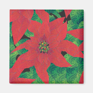 Imán Poinsettia Magnet