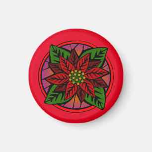 Imán Poinsettia Magnet