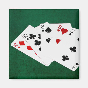 Imán Poker Hands - Two Pair - Ten, Eight