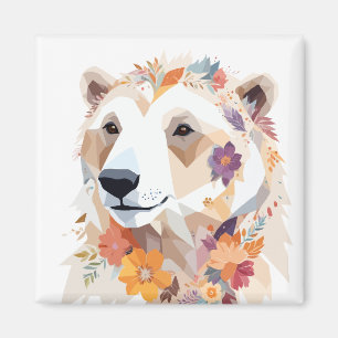 Imán Polar Bear Playable Adorable Fun Animal Coloroso