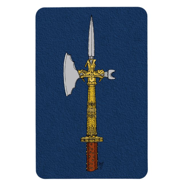 Imán Polaxe de Eduardo IV (Vertical)