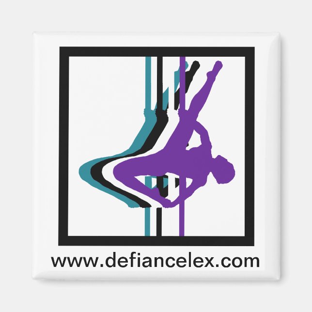 Imán Pole Fitness Silhouette Magnet (Frente)