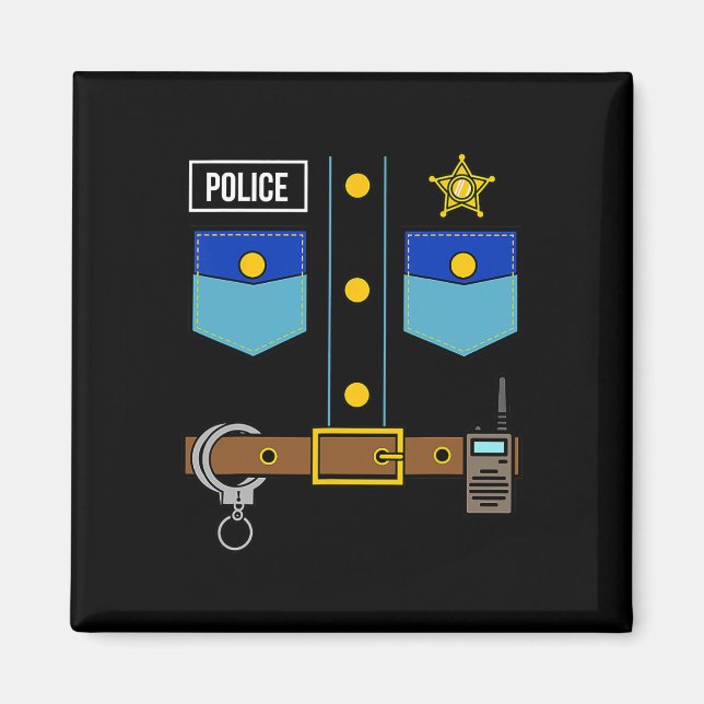 Imán Policía disfrazada vestimenta Guay policía fácil d (Frente)