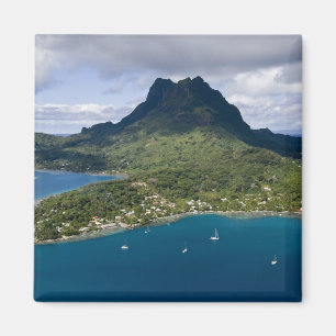 Imán Polinesia Francesa, Bora Bora. Vista aérea de
