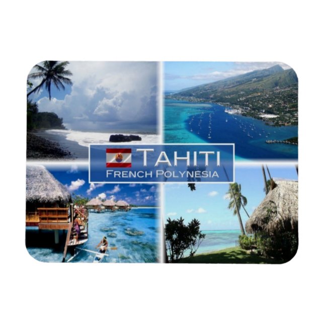 Imán Polinesia Francesa PF - Tahití - (Horizontal)