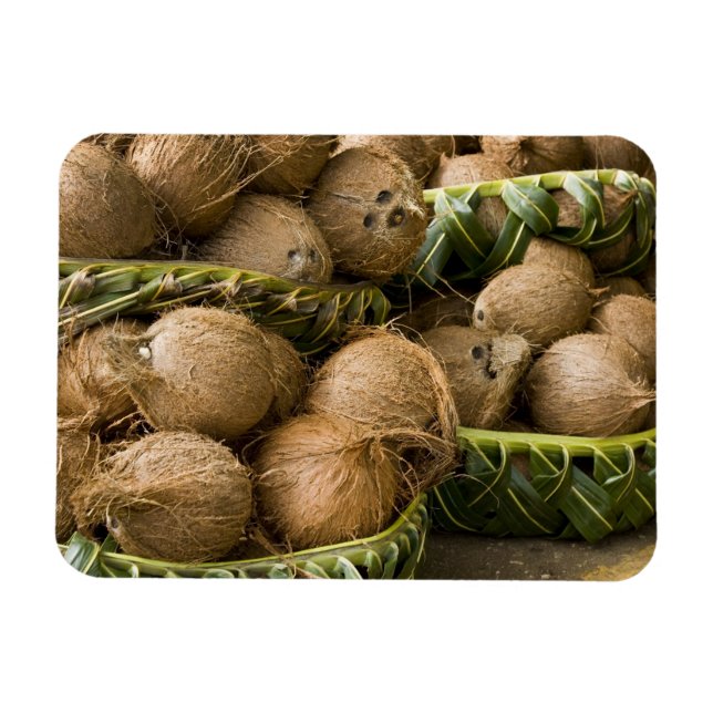 Imán Polinesia, Reino de Tonga. Exhibición de cocos (Horizontal)