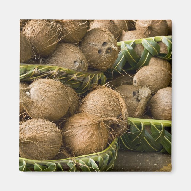 Imán Polinesia, Reino de Tonga. Exposición de cocos (Frente)