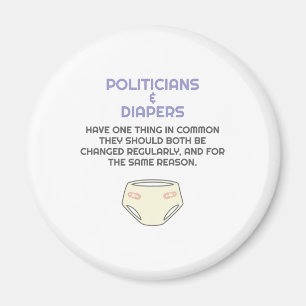 Imán Política Los políticos como los pañales necesitan