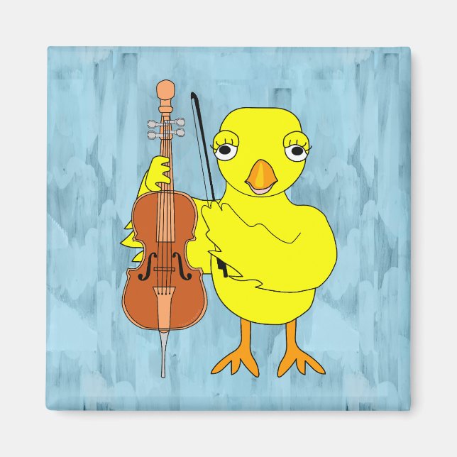Imán Pollita de violonchelo (Frente)