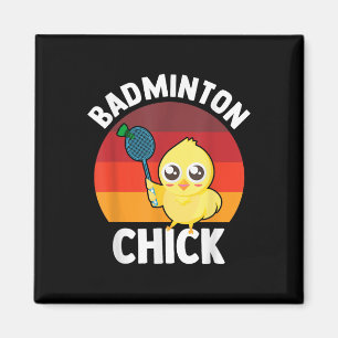 Imán Pollito de bádminton jugador de bádminton volante 