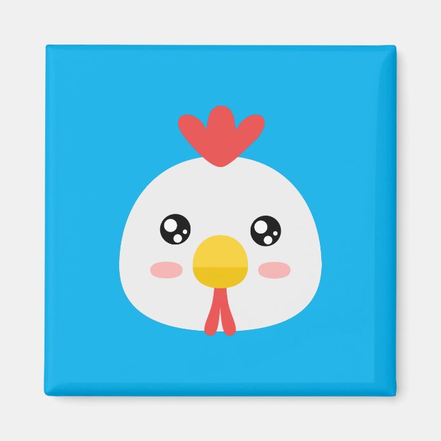 Imán Pollo blanco (Frente)
