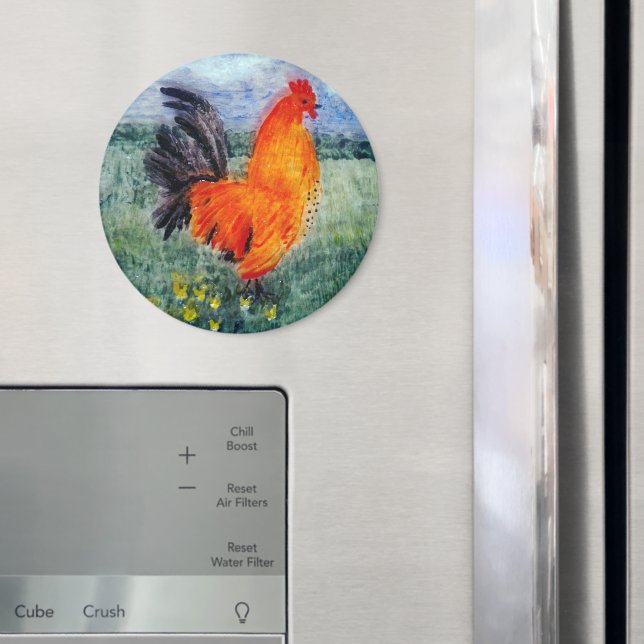 Imán Pollo de arte de aves (In situ (nevera))
