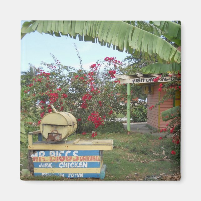 Imán Pollo de Jerk en Negril, Jamaica 2011 (Frente)