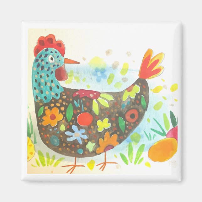 Imán Pollo de Pascua y huevo (Frente)