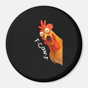 Imán Pollo F-Caw-F divertido F-Caw-F Pollo Creativo Cas