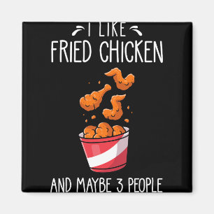 Imán Pollo Frito Dicho Divertido - Me Gusta el Pollo Fr