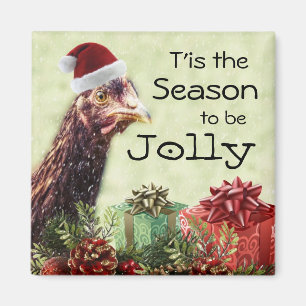 Imán Pollo Tis del navidad la estación a ser alegre