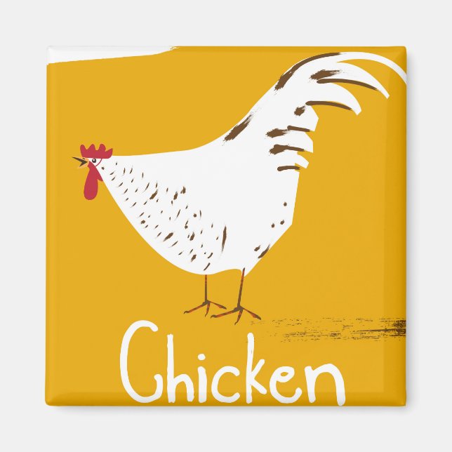 Imán Pollo Vintage (Frente)