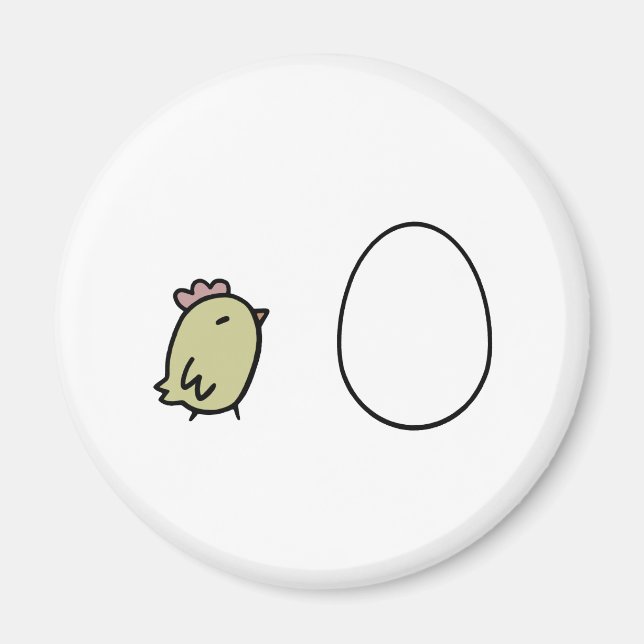 Imán Pollo y Huevo (Frente)