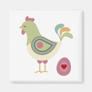 Imán Pollos De bonito Y Huevos