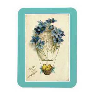 Imán Pollos Vintales De Pascua En Globo