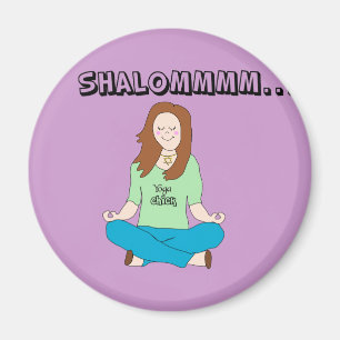 Imán Polluelo judío divertido Shalommm de la yoga