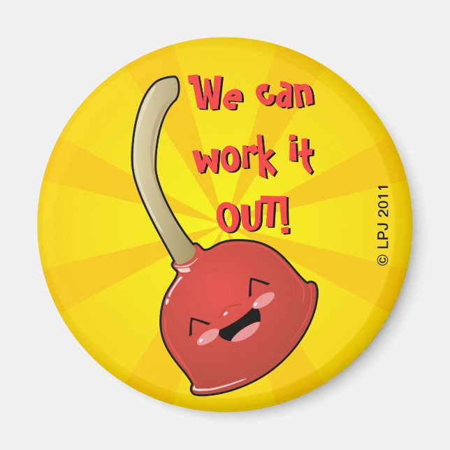 Imán Polly Plunger Magnet (Frente)