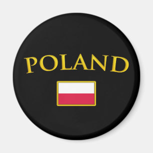 Imán Polonia de oro