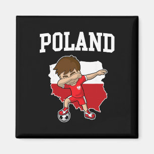 Imán Polonia Fútbol Dabbing Footbyll Polska Niños Polac