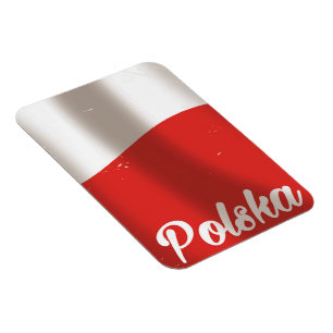 Imán Polska, cartel vintage de viaje de Polonia