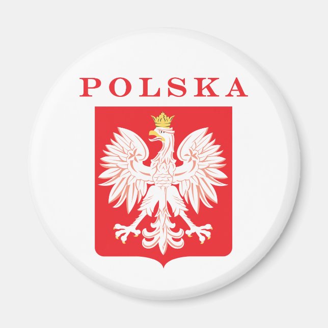 Imán Polska Eagle Red Shield (Frente)