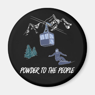 Imán Polvo para la estación de esquí People Snowboard