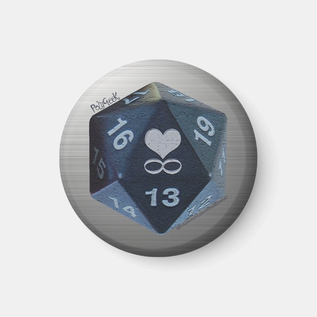 Imán PolyGeek Magnet - Negro (Frente)