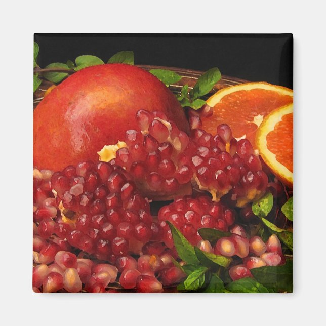Imán Pomegranato, Naranja y menta (Frente)