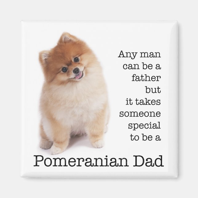 Imán Pomerania Dad Magnet (Frente)