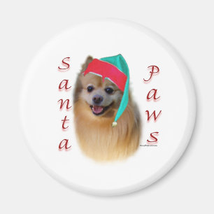 Imán Pomerania Santa Paws