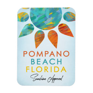 Imán Pompano Beach Florida Sunshine Travel
