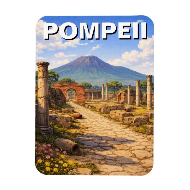 Imán Pompeya Italia Viajes (Vertical)